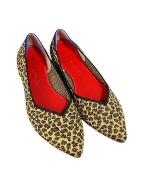 Rothy’s The Point “Little Cat” Animal Print Flats